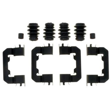 Imagem de ACDelco Kit profissional de hardware de compasso de freio a disco frontal 18K2098X com clipes, vedações e buchas