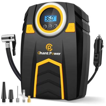 Imagem de Compressor de Ar com Bateria Recarregável 20V 12V, 150PSI, C P CHANTPOWER CPACP600, Preto