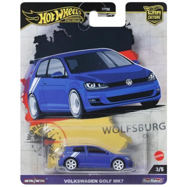 Imagem de Carrinho de Brinquedo Colecionável Hot Wheels Premium Car Culture, Escala 1:64 DieCast Volkswagen Golf Mk 7, Veículo de Turismo Mundial