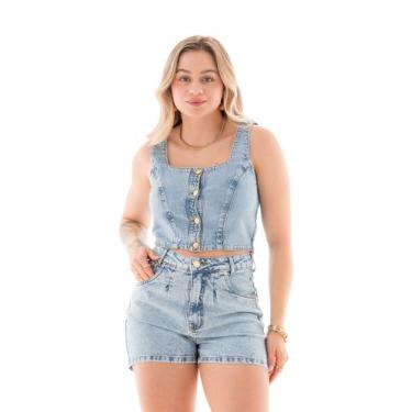 Imagem de Top Jeans Feminino Arauto Comfy - Arauto Jeans