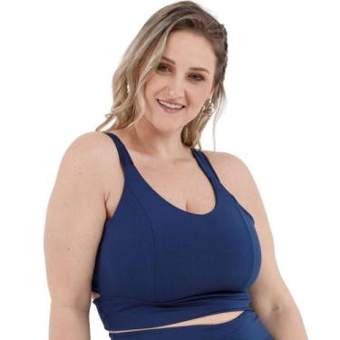 Imagem de Top Feminino Suplex Fitness Reforçado Zero Transparencia Plus Size 304