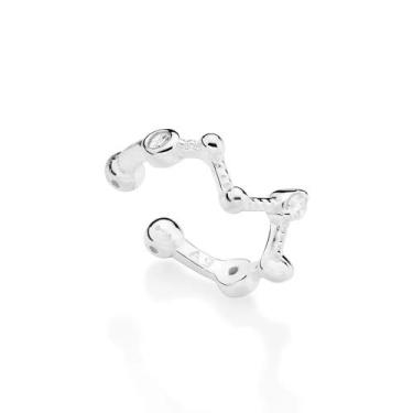 Imagem de Brincos rommanel feminino prata 925 piercing de pressão 820272