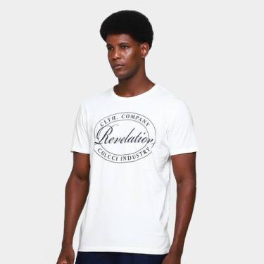 Imagem de Camiseta Colcci II Casual Masculina, Off white, G