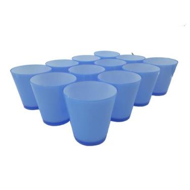 Imagem de 8 Copos Bicolores Cozinha Suco Conjunto de Copos Preto com Branco - De