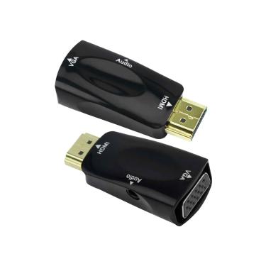 Imagem de Conversor HDMI x VGA 5+ Com Saída R+L Preto - AC2828
