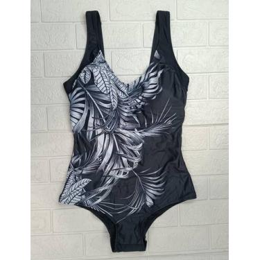 Imagem de Maiô plus size estampa floral - Z&R, Branco, 52