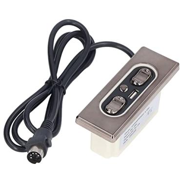 Imagem de Oreq Interruptor reclinável elétrico, controle de sofá elétrico de 5 botões, controle remoto reclinável de 5 pinos, cadeira reclinável elétrica, controle manual, com porta USB para cadeira reclinável