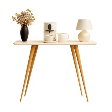 Imagem de Mesa Aparador Buffet Cantinho de Café – MDF com Pés de Madeira, Design Moderno e Funcional