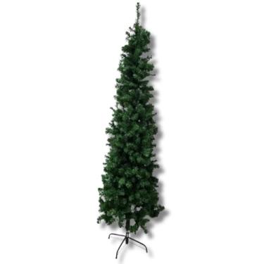 Imagem de Árvore de Natal Slim 1,80m com 580 Galhos Realistas | Enfeite Natalino De Luxo, Base Metálica Resistente, Ideal para Sala, Loja ou Escritório | Decoração Encantadora de Natal