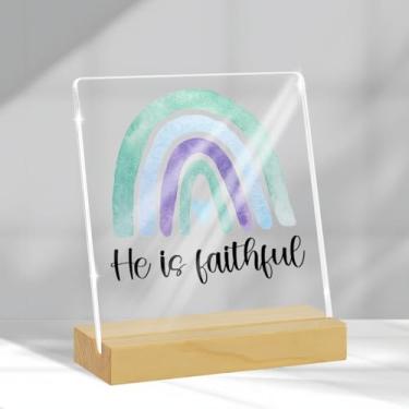 Imagem de Placa de escritura de decoração bíblica positiva, presentes religiosos cristãos para mulheres, versículos bíblicos cristãos, presente feminino, sinal de acrílico, presente para mulheres, homens