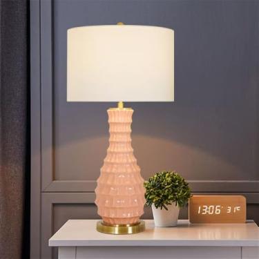 Imagem de OUFULA Moderno Americano Criativo Candeeiro De Mesa De Cerâmica Para Sala De Estar Quarto Estudo Villa Hotel Mesa De Cama Luz (Estilo 274A)