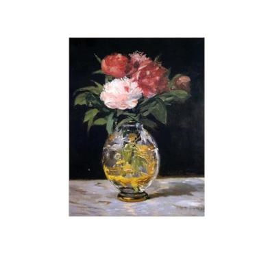 Imagem de Pôster e impressões em tela de flores vintage - reprodução de pintura de arte de parede famosa - buquê de flores 4 imagens para sala de estar 60 x 80 cm 24 x 31 polegadas sem moldura