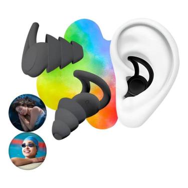 Imagem de Tampão De Ouvido Protetor Auricular Dormir Natação Antir Pre