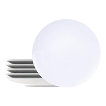 Imagem de Kit Prato Raso Tramontina Leonora em Porcelana 25 cm 06 Peças