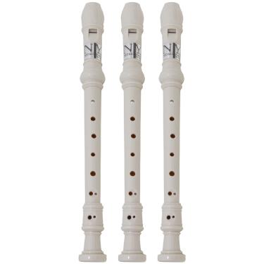 Imagem de Kit 3 Flautas Doce Barroca FL 20B New York