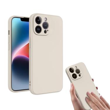 Imagem de Capa de silicone líquido, capa protetora compatível com telefone personalizado, capa de telefone antiderrapante à prova de choque para branco resistente a arranhões