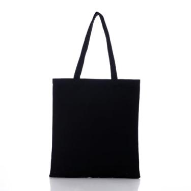 Imagem de Bolsa de lona leve de grande capacidade, muito adequada para sair diariamente, bonita e prática, presente de Dia das Mães, Preto, Medium, Preto