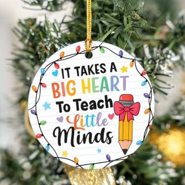 Imagem de Enfeite de Natal para professores, enfeite de agradecimento ao professor para novos professores, creche, jardim de infância, presente de lembrança do professor, presente de agradecimento ao professor