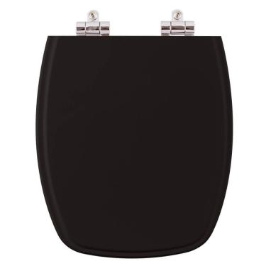 Imagem de Tampa de Privada Poliéster Soft Plus Preto Louça Fiori