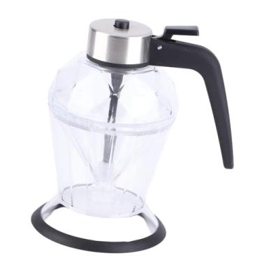 Imagem de Distribuidor de Mel de Vidro Com Design à Prova de Vazamento Sem Gotejamento Jarro de Derramamento para Cozinha 200ml Diamante Mel Garrafa de Prensa Tipo