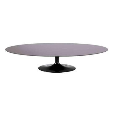 Imagem de Mesa Saarinen Oval Centro São Gabriel 120x80cm - Base Preta