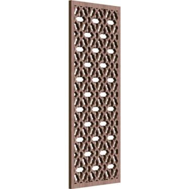 Imagem de Ekena Millwork WALW10X25X0375MADWA Madison Painéis de parede de madeira decorativos Fretwork, 24 3/20.3 cm L x 61 cm A, nogueira