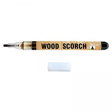 Imagem de barenx 2 canetas marcadoras caramelo para queimar madeira sensível ao calor com ponta redonda