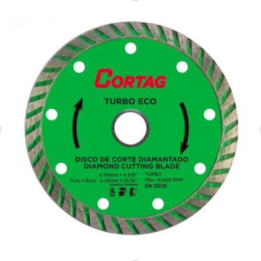 Imagem de Disco de Corte Diamantado Turbo Eco 110mm Verde 60598 Cortag