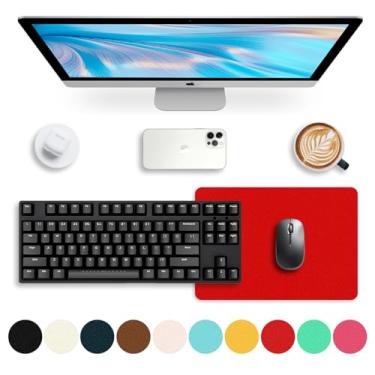 Imagem de Protetor de mesa de couro, tapete de escritório, tapete de mouse grande, borrão de couro PU antiderrapante, almofada de mesa para laptop, impermeável, tapete de teclado de mesa para escritório