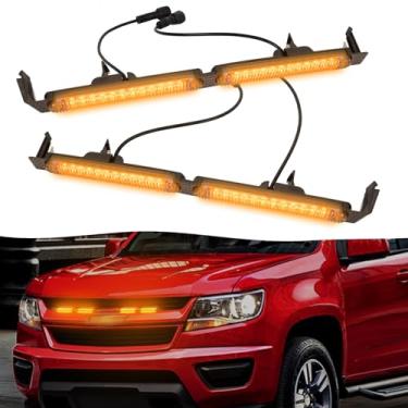 Imagem de Zrobrio Luzes LED para churrasqueira para Chevrolet Chevy Colorado Z71 WT LT 2015-2020, acessórios de barra (âmbar)