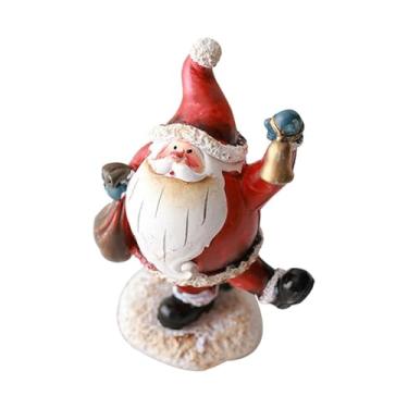 Imagem de Sclmgo Enfeite Natalino Fofo, Decoração de Natal, Decoração de Mesa, Decoração de Escritório, Pequeno Enfeite de Resina, Estilo J