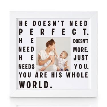 Imagem de THYGIFTREE Presentes de incentivo para a nova mãe, primeira vez, mãe do marido, melhor amigo, lembrança sentimental, porta-retrato You Are Enough Presente pós-parto para esposa, chá de bebê, decoração