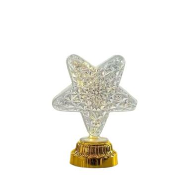 Imagem de Luminária Noturna de Cristal Sonhadora (Três Níveis Ajustáveis)(Estrelas)