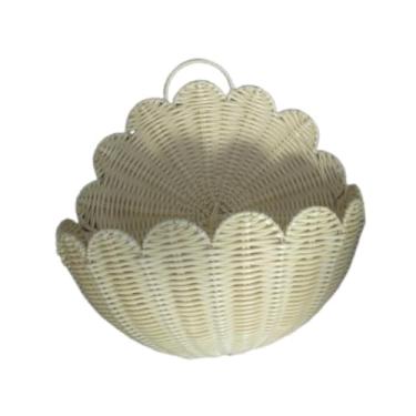 Imagem de Bothyi Cesto de parede trançado, organizador suspenso para guardar diversos itens, ideal para porta de entrada, berçário, jardim de infância, legumes, S