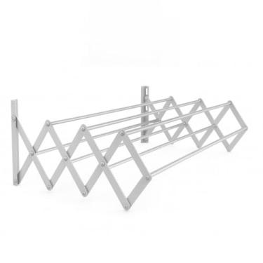 Imagem de Varal Retrátil Sanfonado Alumínio Parede 120cm 100cm 80cm 60cm 50cm Compacto Roupas Cueca Calcinha(1 METRO (100 CM))