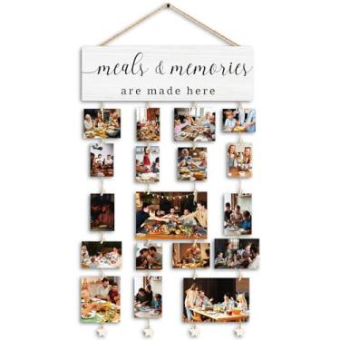 Imagem de Dilemat Porta-retrato de família de fazenda, presentes de reunião de família, exibição de fotos, presentes de inauguração de casa, refeições e memórias são feitos aqui, suporte de foto para pendurar