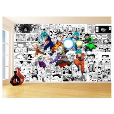 Imagem de Papel De Parede Dragon Ball Goku Vegeta Anime 3,5M Dbz232 - Você Decor