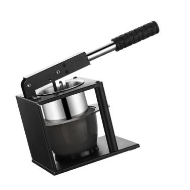 Imagem de Espremedores de frutas manuais multifuncionais, textura de aço inoxidável, máquina manual de sucos cítricos para entusiastas da culinária