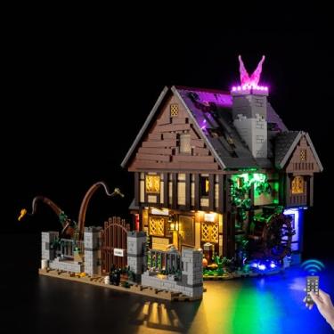 Imagem de Nitemode LED Light Kit Compatible with Lego Hocus Pocus: The Sanderson Sisters' Cottage 21341, Upgraded Remote Control Multi-Light Effect Sequence Design Lighting Accessories(No Model)
