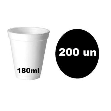 Imagem de Copo Isopor Térmico Chá Café Chocolate 180Ml 200 Unidades - Lynx Produ