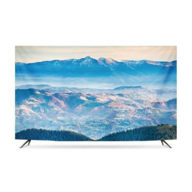 Imagem de Capa de TV para todas as estações, protetor de tela de TV para LCD LED capa contra poeira para desktop, capa de televisão à prova de poeira, para todos os tamanhos de TV - perfeita para pátios
