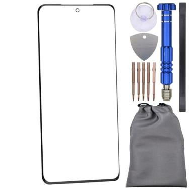 Imagem de Substituição de tela de vidro com adesivo OCA para OnePlus 11R preto vem com ferramenta de desmontagem