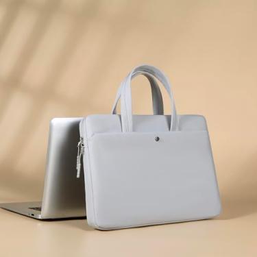 Imagem de Seanai Capa para laptop de tecido Oxford para MacBook Air/Pro 13 2025-2016 M4 M3 M2 M1 A3240 A3113 A2681 A2337 A2179 A2338 A2289 A1706 A1706 2159, Forro de pelúcia, estrutura protetora multicamadas