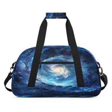 Imagem de Bolsa esportiva universo, sistema solar, galáxia, tamanho grande, impermeável, durável, dobrável, bolsa de festa do pijama, bolsa de treino para dança, balé, academia, ginástica, bolsa de viagem