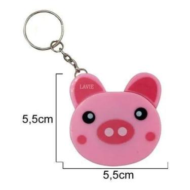 Imagem de Fita Métrica Chaveiro Bichinho Porco - Universal