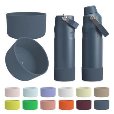 Imagem de Kaitiaki Bota de silicone 2 peças para Stanley IceFlow 680 g, protetor antiderrapante, manga de garrafa de aço inoxidável, acessórios para garrafa de água Stanley resistente a arranhões, livre de BPA