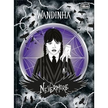 Imagem de Caderno Brochura Capa Dura 1/4 Pequeno Wandinha 80 Folhas Tilibra Estampa 1