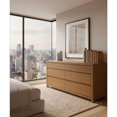 Imagem de Cômoda Gramado 2,00 X 50 X 80 - Madeira Maciça - Móveis De Gramado - Castanho