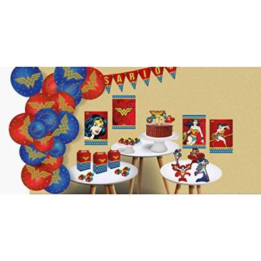 Imagem de KIT FESTA MULHER MARAVILHA COM 90 PEÇAS