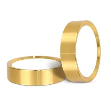 Imagem de Luminária Painel LED Sobrepor Redondo Dourado 6500K (Branco Frio)